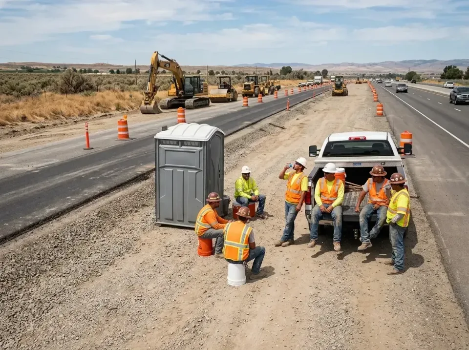 highway-road-construction-crew-007 — frequently asked questions, Porta Potty and Restroom Rentals in Tell City, IN